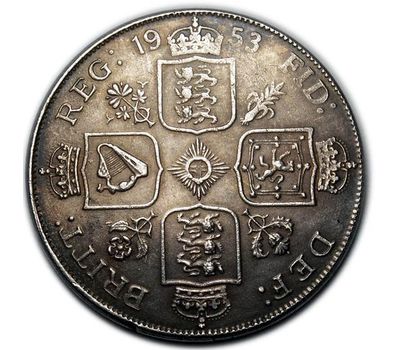  Монета 1 флорин 1953 Великобритания (копия), фото 2 